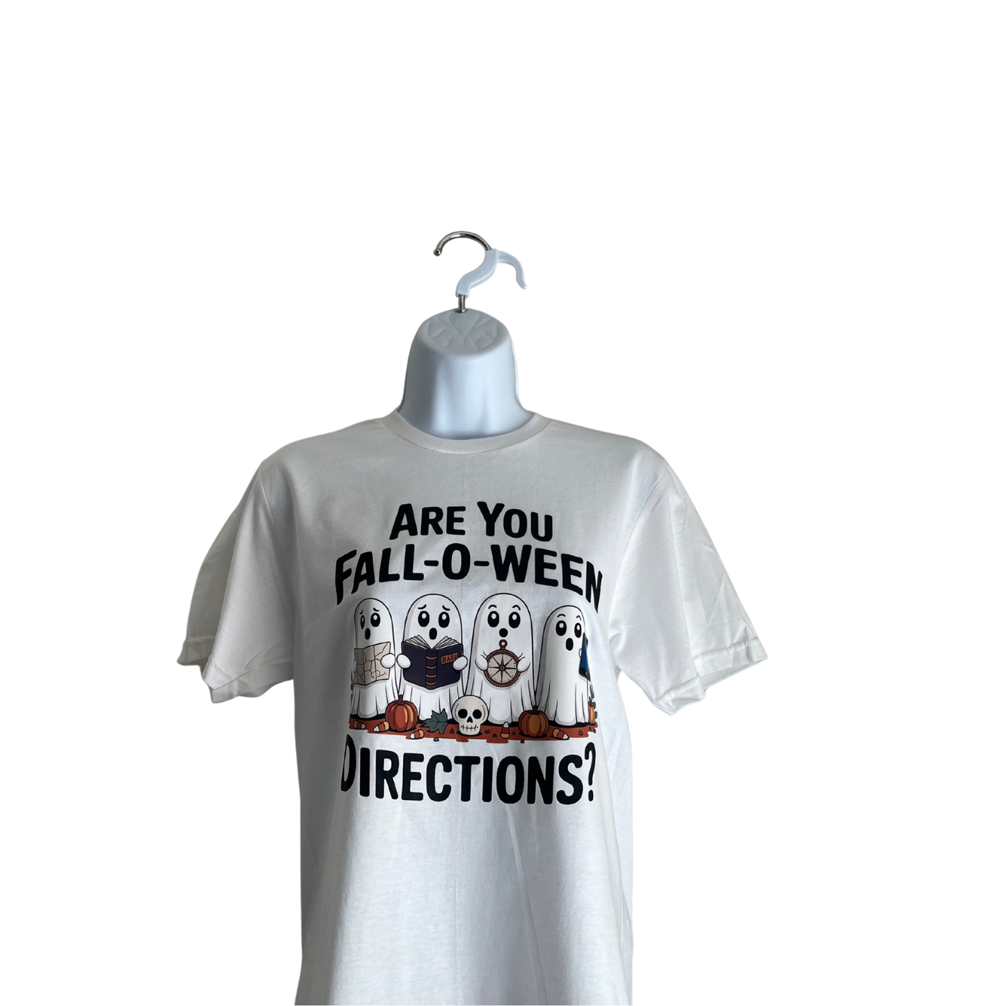 “Are You Fall-O-Ween Directions?” Funny Ghost Autumn T-Shirt for Teachers