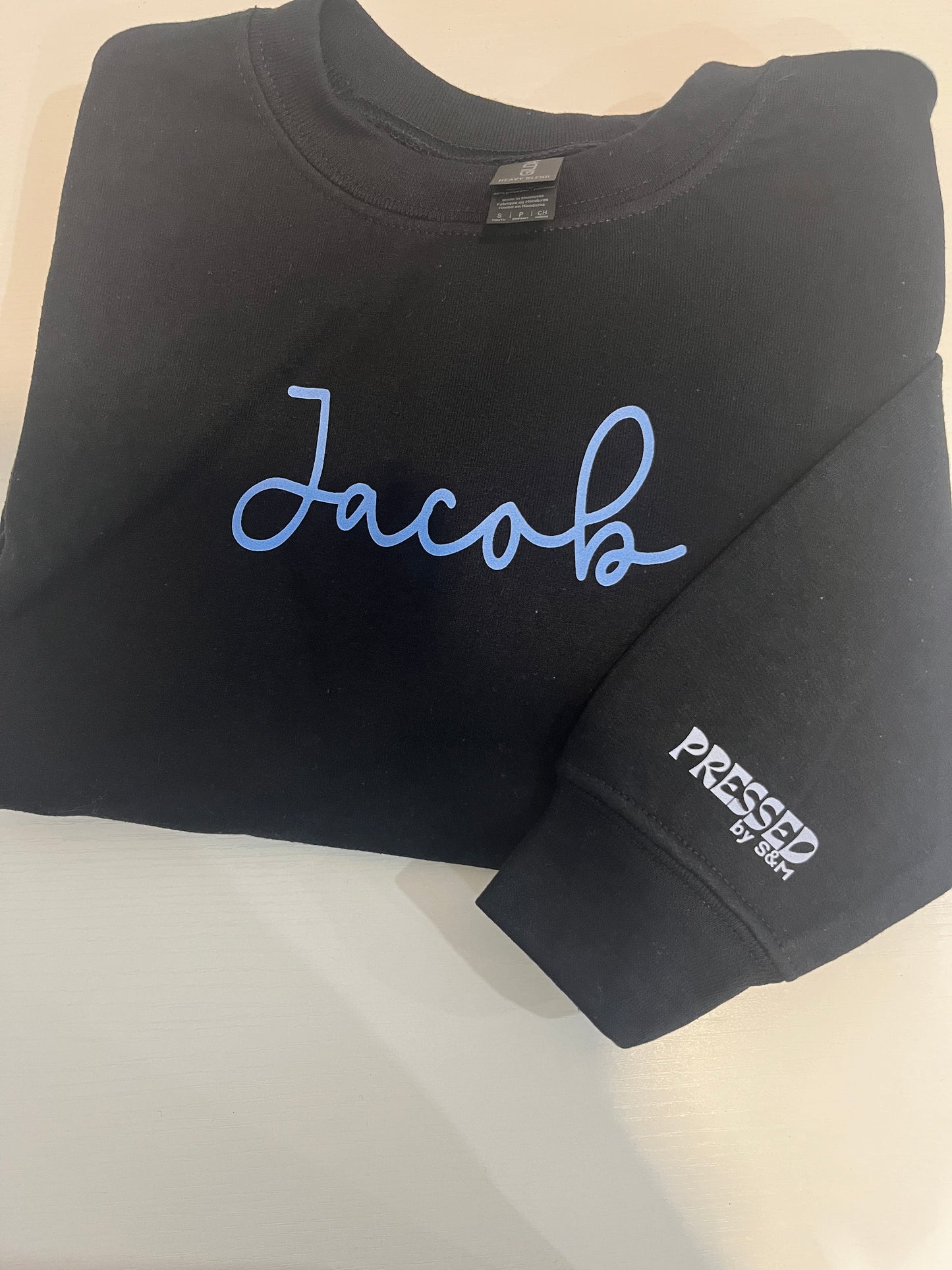 Custom Signature Script Crewneck – Personalized Cursive Name Sweate