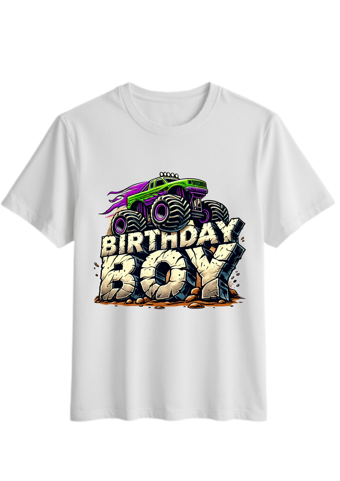 “Birthday Boy” Monster Truck T-Shirt | Fun Kids Birthday Graphic Tee