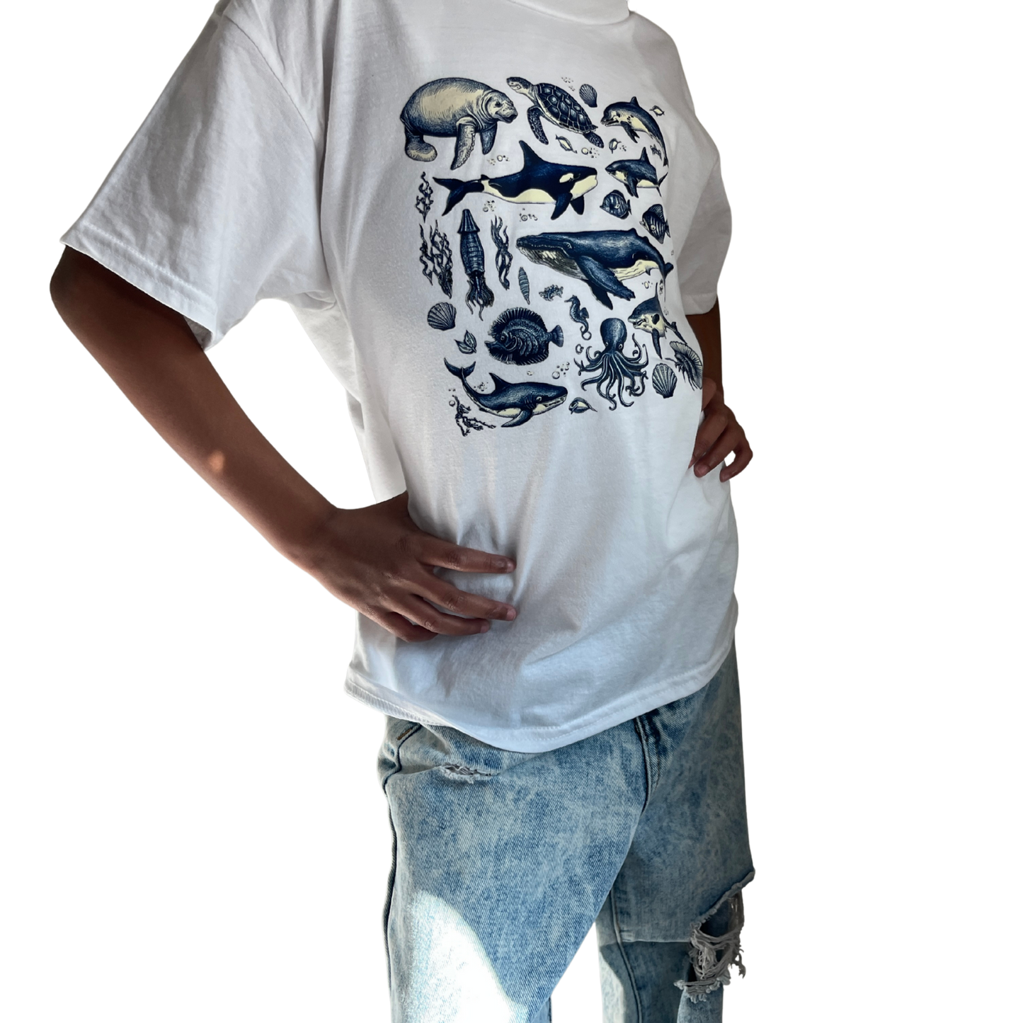 Ocean Wonders T-Shirt | Sea Life Graphic Tee