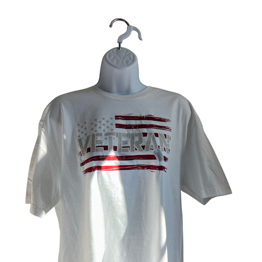 Veteran American Flag T-Shirt | Patriotic Military Pride Tee
