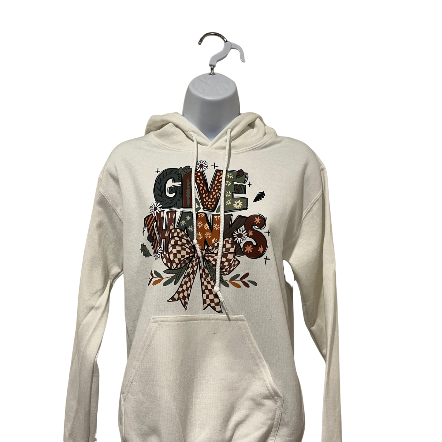 “Give Thanks” Fall Hoodie | Cozy Autumn Gratitude Sweatshirt