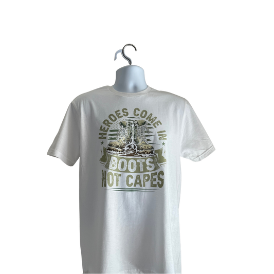 “Heroes Come in Boots” Military Tribute Apparel