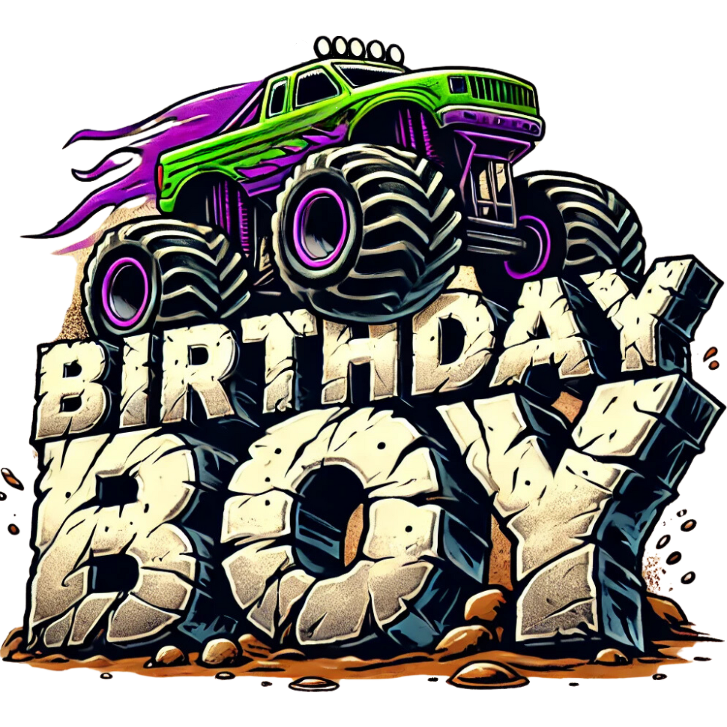 “Birthday Boy” Monster Truck T-Shirt | Fun Kids Birthday Graphic Tee