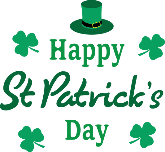 “Happy St. Patrick’s Day” T-Shirt | Lucky Clover Holiday Tee